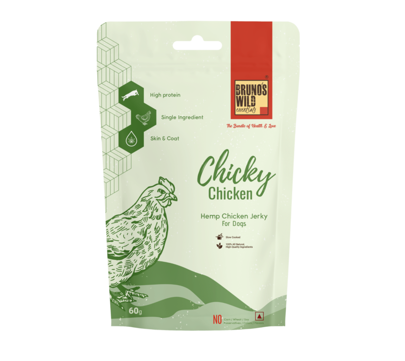 Chicky Chicken-Hemp Chicken Jerky 60g