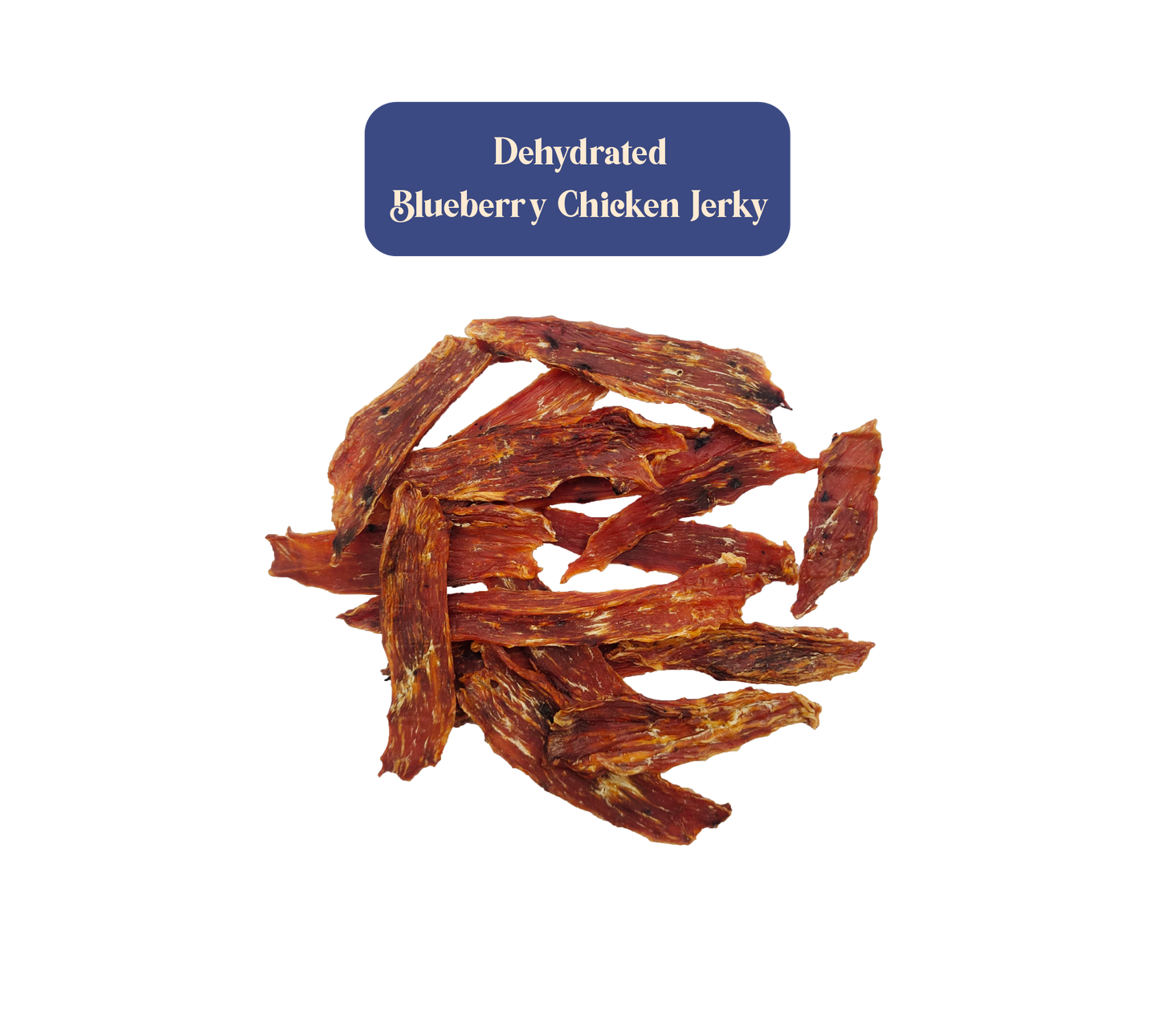 Dehydrated Blueberry Chicken Jerky