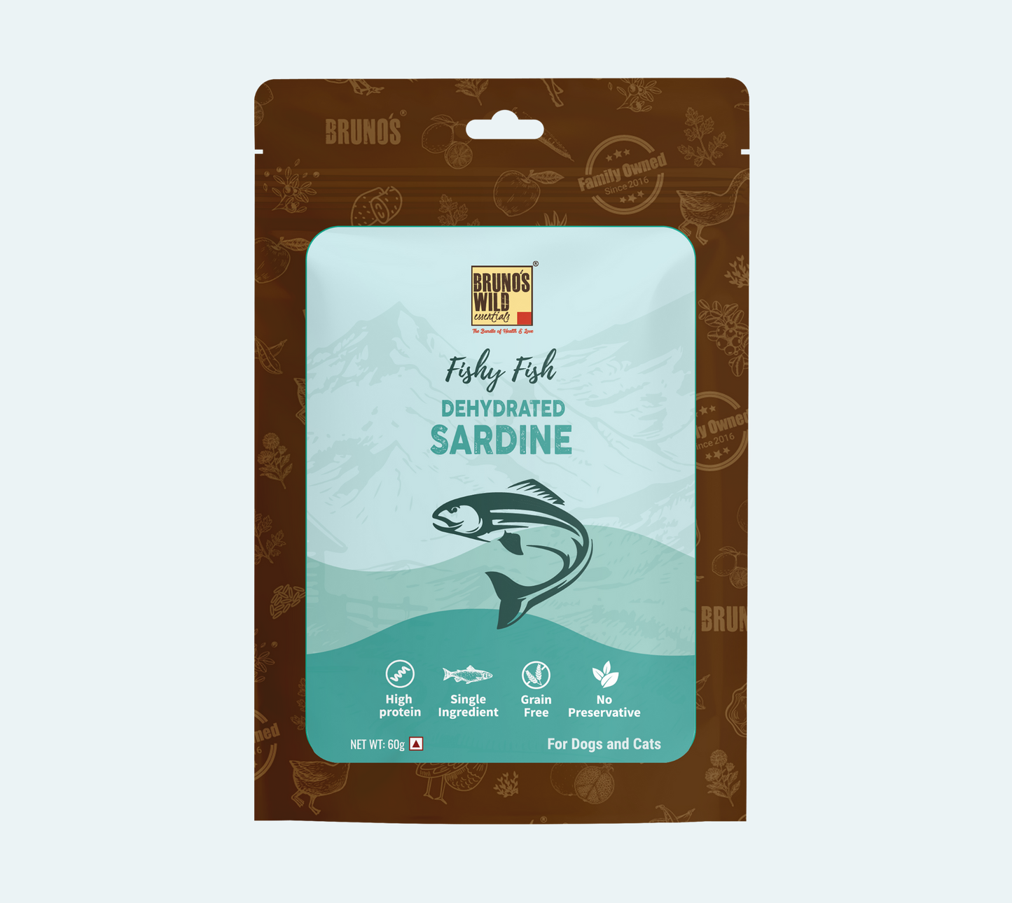 Dehydrated sardines