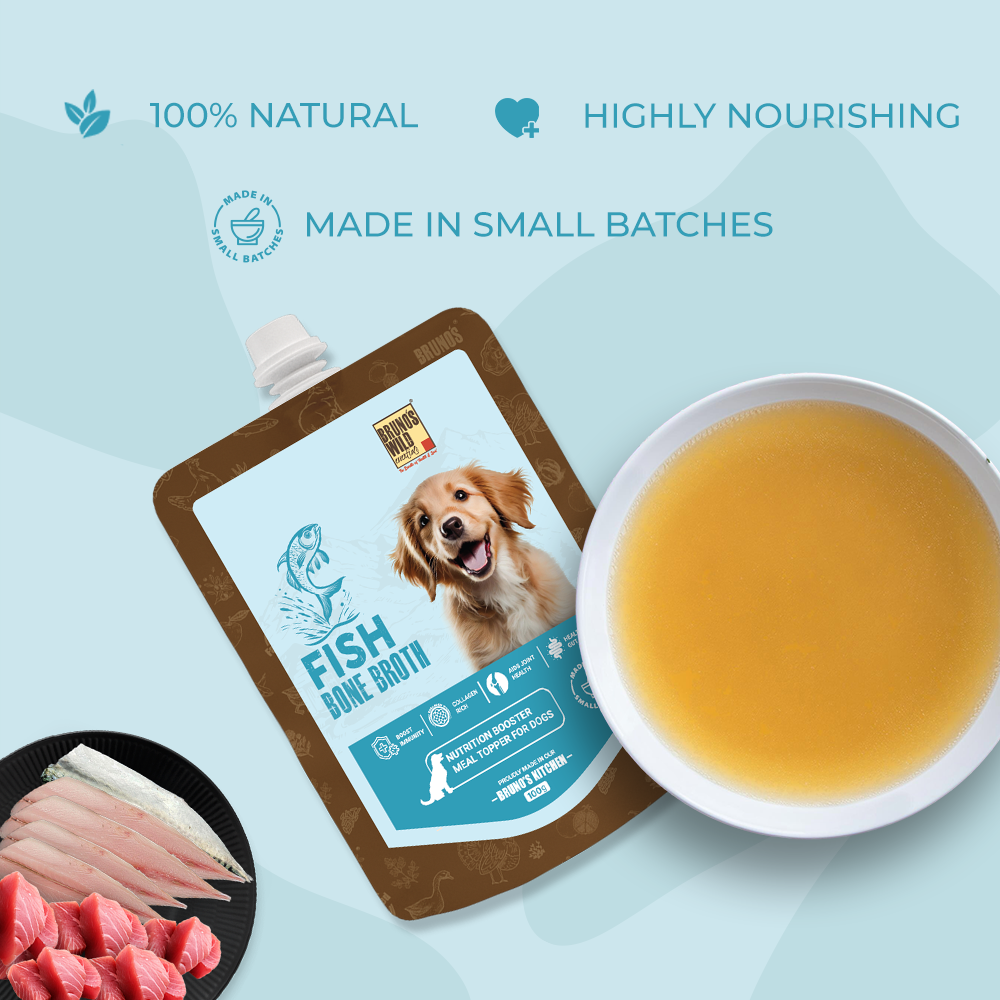 Natural Fish Bone Broth For Dogs