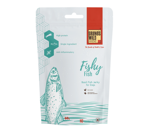 Fishy Fish - Basil Fish Jerky 60g