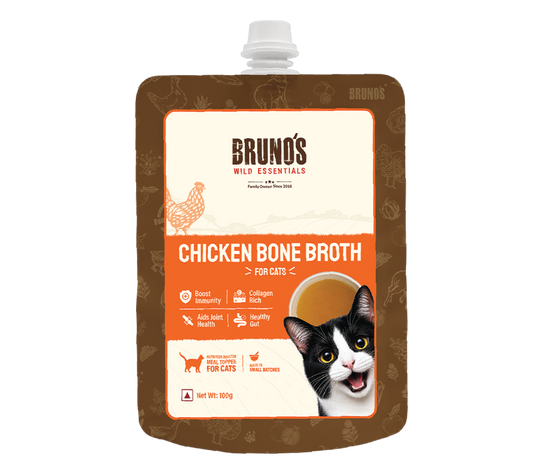 Natural Chicken Bone Broth For Cats 100g