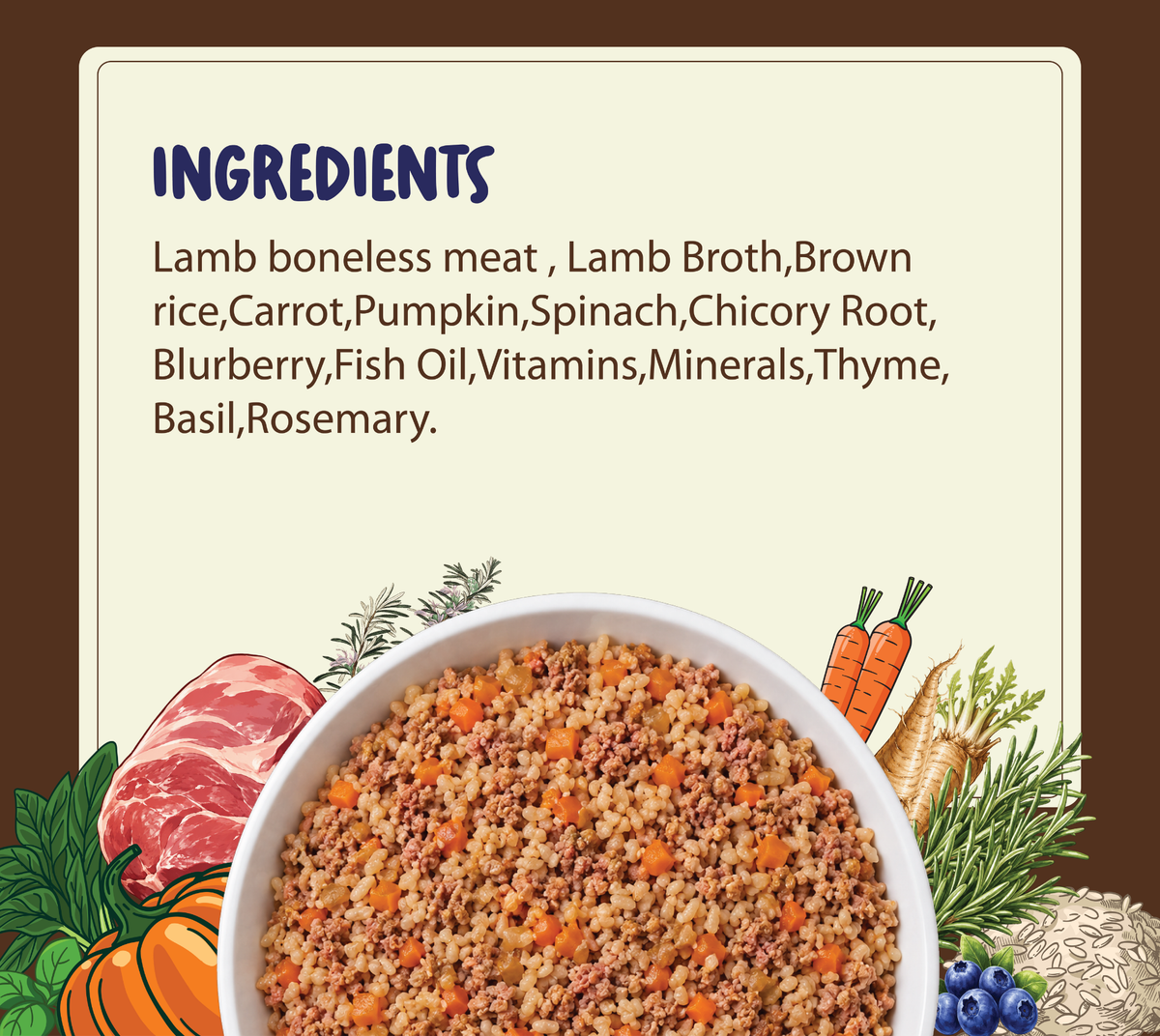 HomeStyle Meals Lamb & Brown Rice for Dogs