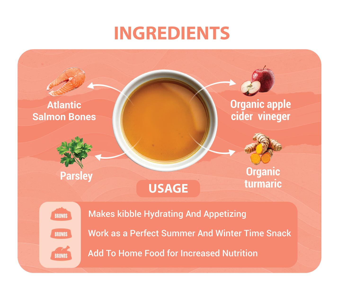 Atlantic Salmon Bone Broth For Cats 100g