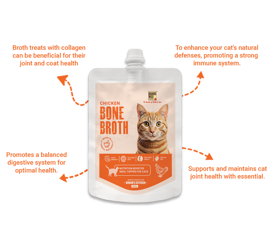 Natural Chicken Bone Broth For Cats 100g